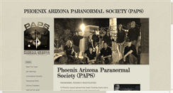 Desktop Screenshot of phoenix-arizona-paranormal-society.com